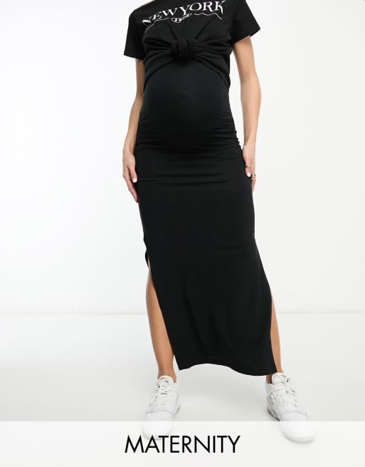 Black maternity skirt uk sale