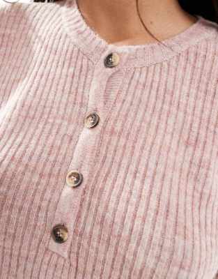 Mama.licious Mamalicious Maternity Knit Cropped Cardigan In Pink