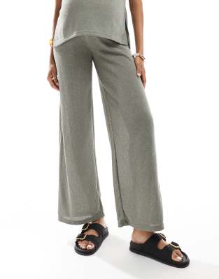 Mama.licious Mamalicious Maternity Knit Wide Leg Pants