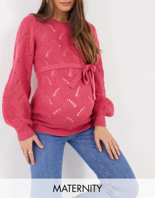 pink longline jumper