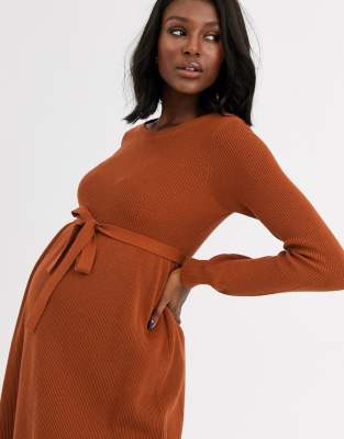 maternity knitted jumper dress