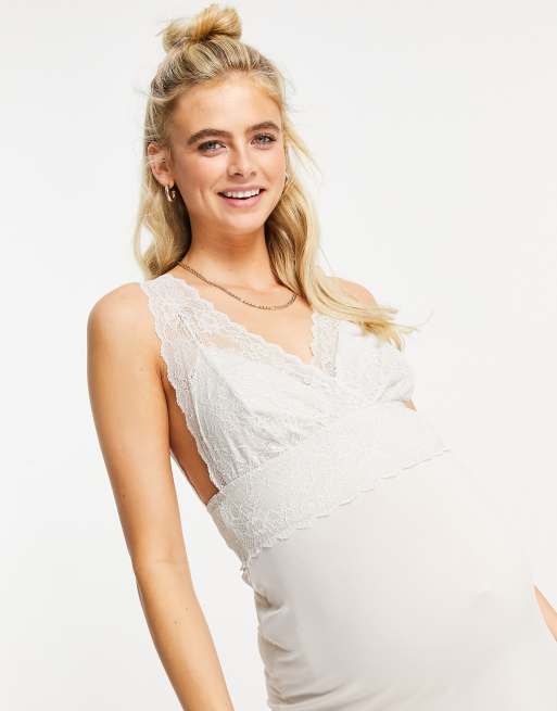 Mamalicious Maternity Pale Blue Wrap Nursing Top