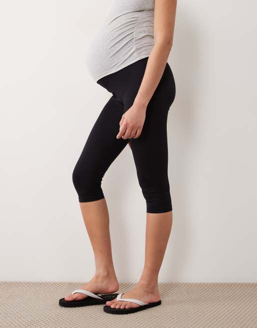 Mamalicious Maternity - Leggings capri neri, 5 di 5