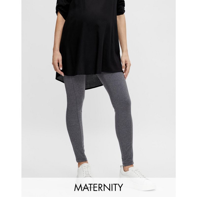 eXiaF Pantaloni e leggings Mamalicious Maternity - Leggings da yoga grigi