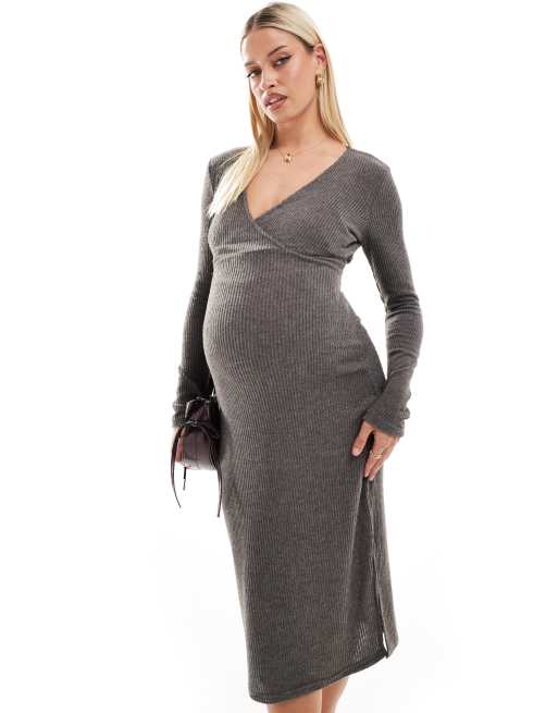 sachin and babi light blue dress Maternity Dress with Lace Trim Sleeveless A Line Crew Neck Midi Pregnancy  Dresses Baby Shower Photoshoot