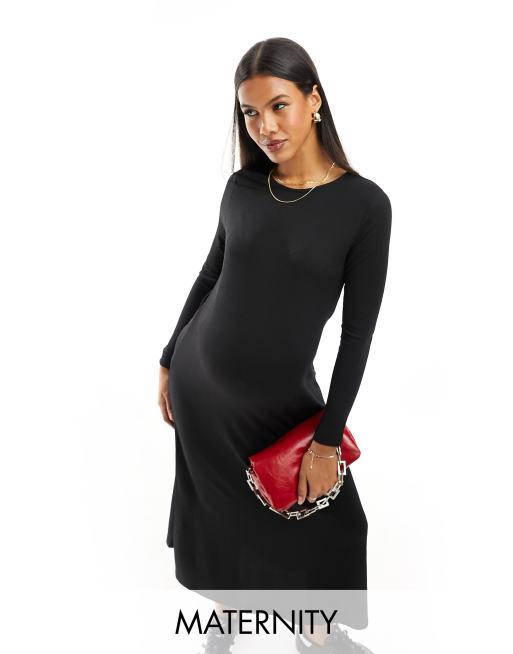 Maternity bodycon 2024 maxi dress