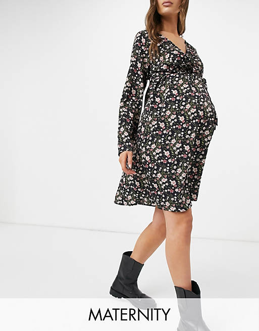 ASOS Damen Kleidung Jumpsuits Mamalicious Maternity ditsy floral playsuit 