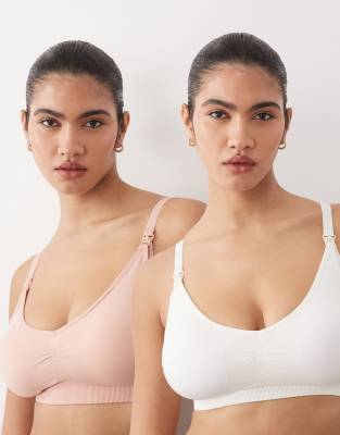 Mama.licious Mamalicious Maternity Nursing Bras 2-pack In White