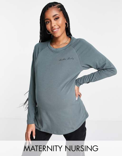 ASOS maternity/breastfeeding top