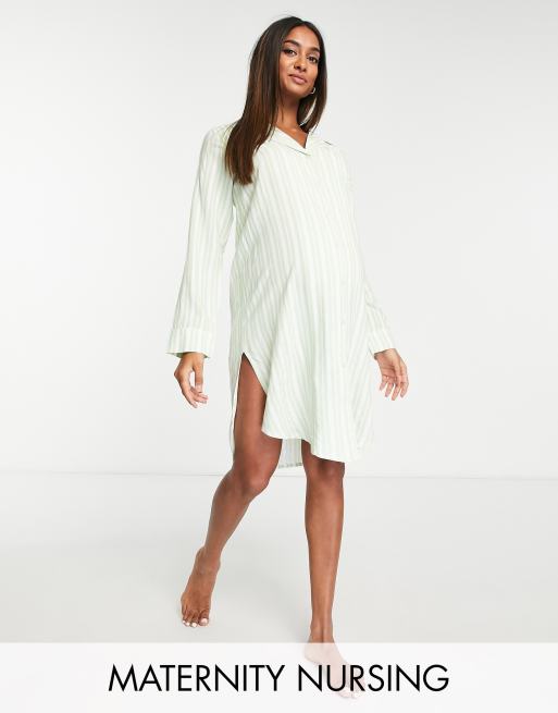 Nursing nightgown clearance long sleeve