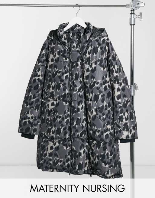 Mamalicious camo shop padded coat