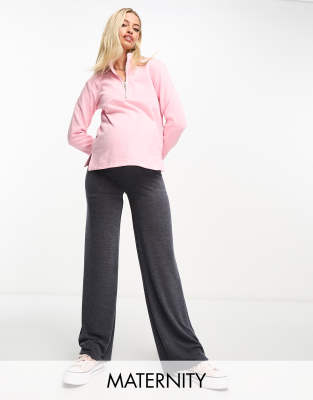 Maternity Over Bump Wide Leg Jeans