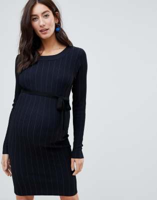 black maternity jumper dress