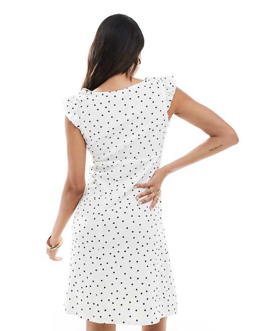 Mamalicious Maternity ruffle detail jersey knee dress in Mamalicious Maternity ruffle detail jersey knee dress in