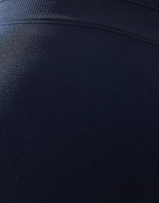 Mamalicious Maternity seamless leggings in dark sapphire (part of a set), 4 of 5