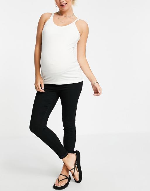 Mamalicious Maternity - Set van 2 tops met bandjes en borstvoedingsfunctie, 4 van 4