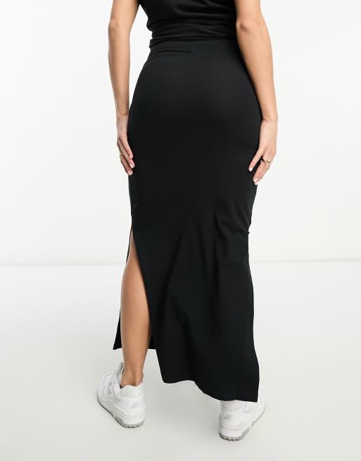 Mamalicious Maternity - Sort maxinederdel i jersey, 2 af 4