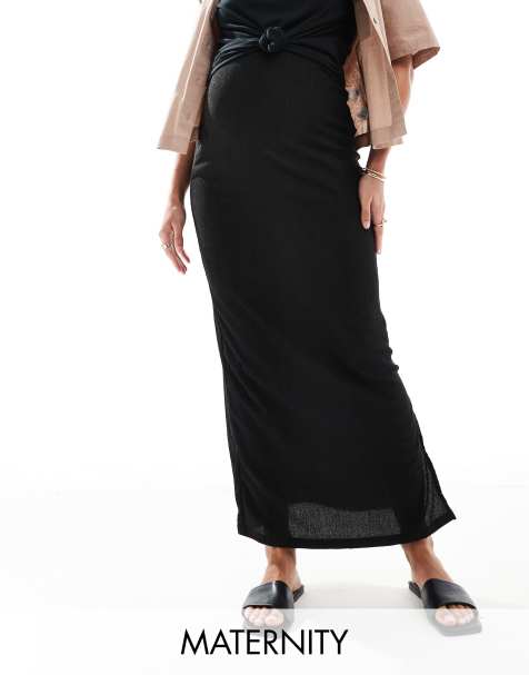 Mamalicious Maternity - Sort maxinederdel med søjleform - view 1