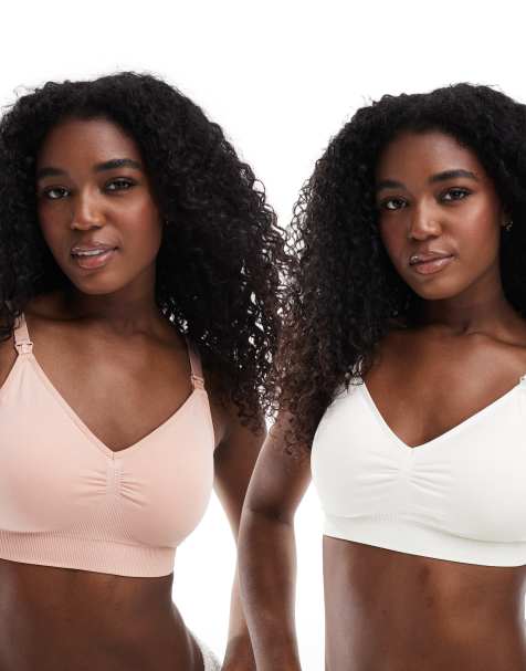 Mamalicious Maternity – Svart och rosa amningsbehå, 2-pack - view 1