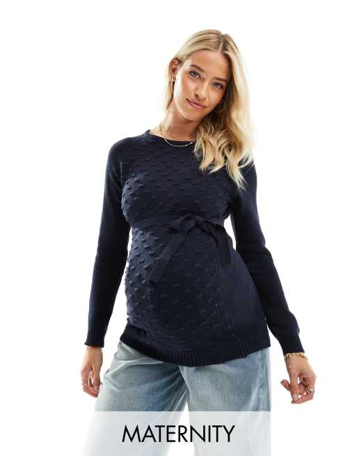 Buy Mamalicious Black Maternity Stripe Roll Neck Top With Nursing