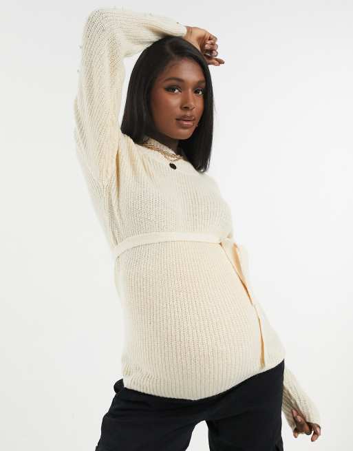 White maternity clearance sweater