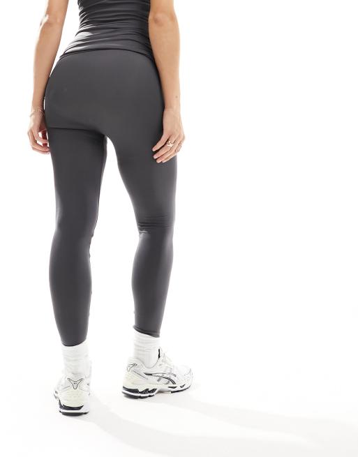 Mamalicious Maternity – Szare bezszwowe legginsy, część zestawu, 3 z 5