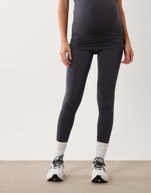 Mamalicious Maternity – Szare bezszwowe legginsy, część zestawu, 2 z 5