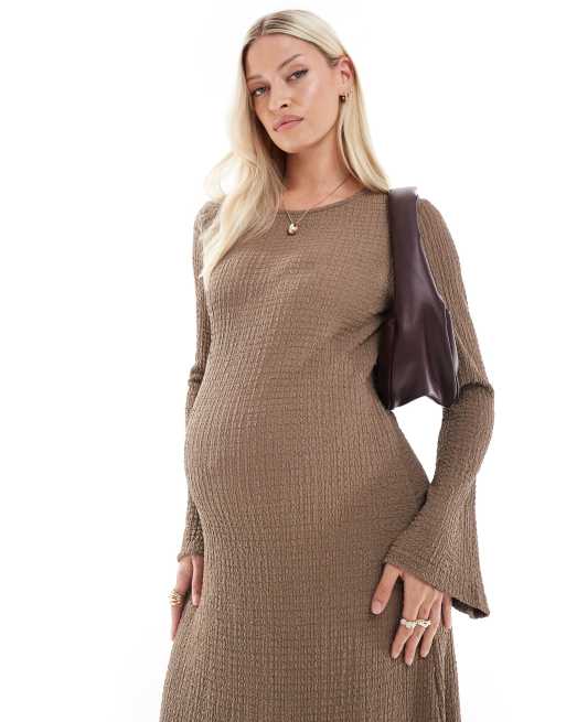 theory marl flare dress Women's Short Flared Maternity Night Dress With Bamboo Fabric – Ecoline  Clothing : India's 1st Fully Sustainable Clothing Brand main image 0