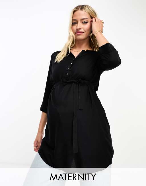 Mamalicious Maternity - Tunica per l'allattamento nera 