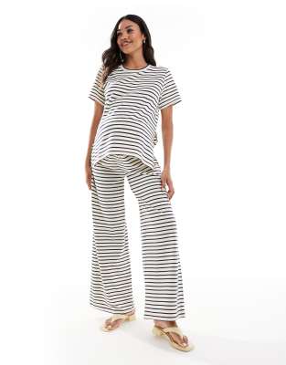 Mama.licious Mamalicious Maternity Wide Leg Jersey Pants