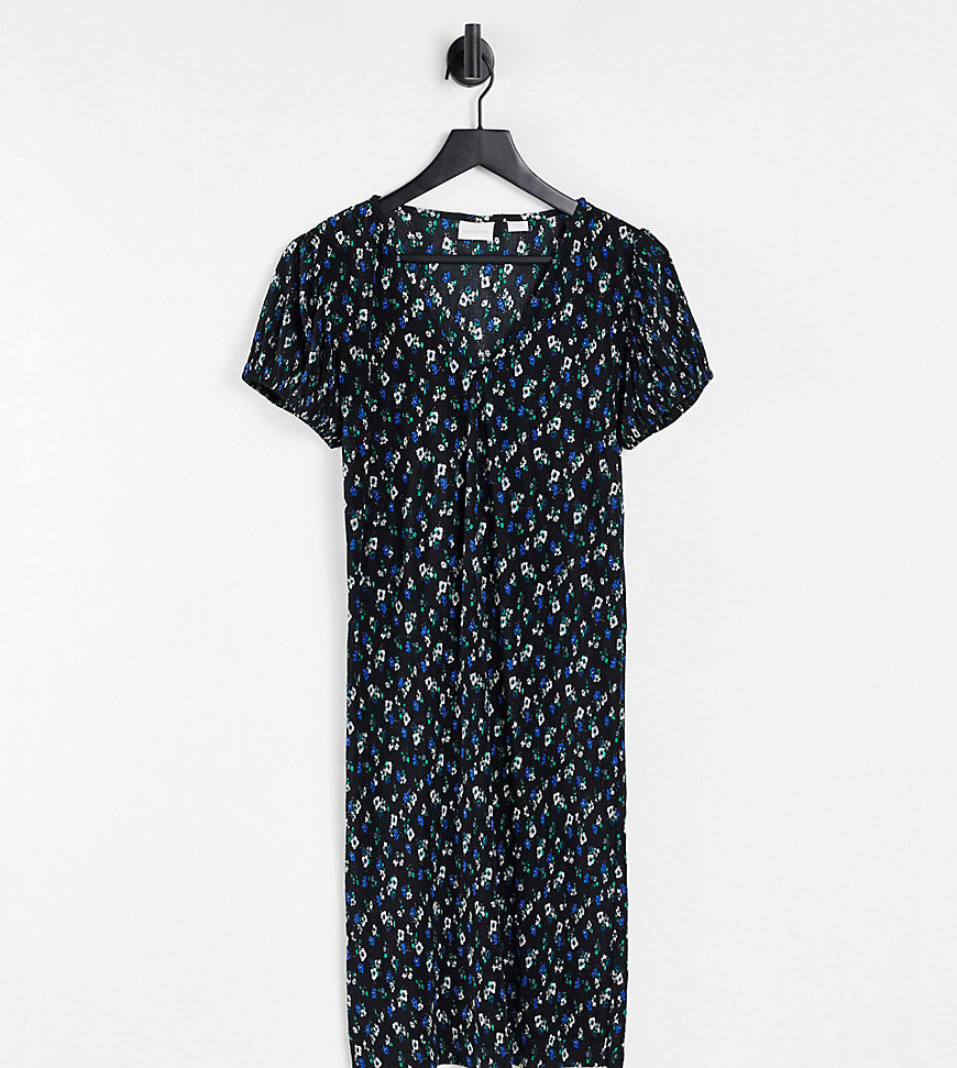 Mamalicious - Mini-jurk met pofmouwen en bloemenprint-Veelkleurig
