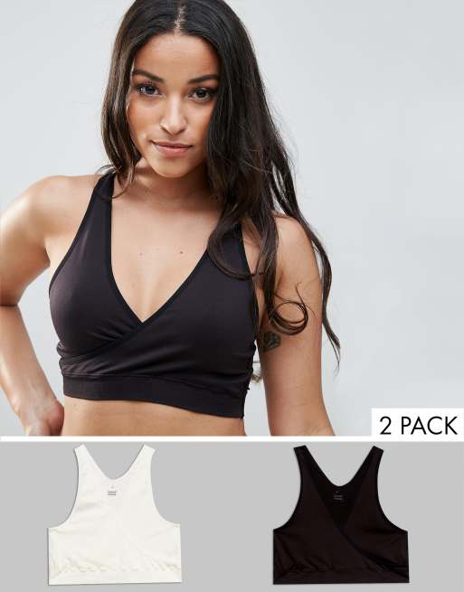 ASOS DESIGN Maternity 2 pack sleep bra