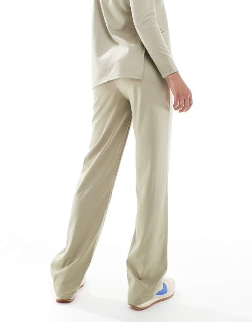 Mamalicious over the bump jersey pants in beige - part of a set, 4 of 5