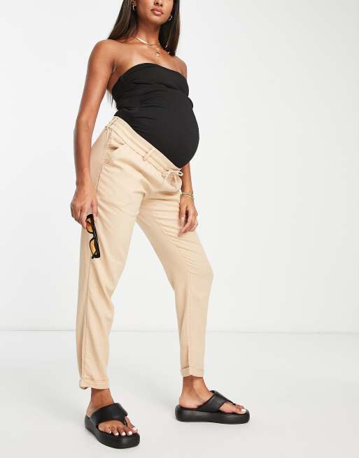 Mamalicious Pantalon de plage de maternit avec bande sous le