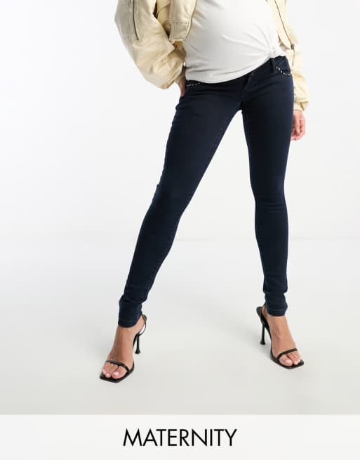 Mamalicious slim jeans wuth bump band