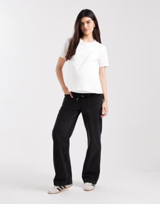 Mama.licious Mamalicious Split Side 2 Function Nursing T-shirt In White