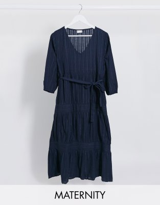 navy smock dress