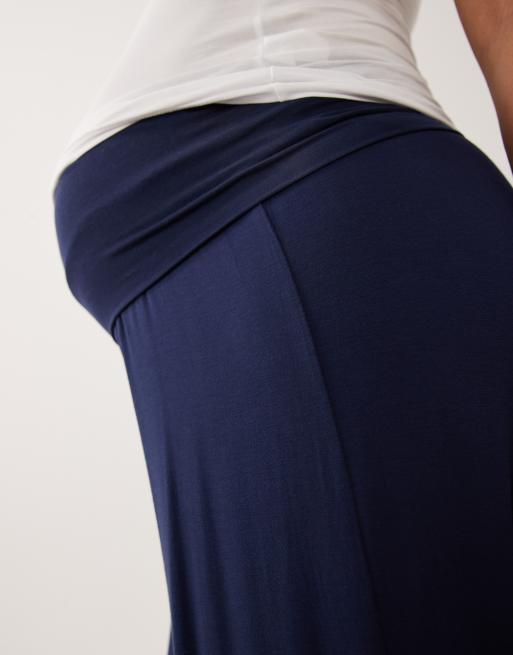 Mamalicious zwangerschapsbroek van jersey met 2 functies in navy, 4 van 5