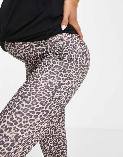 Mamalicious - Zwangerschapskleding - Active - Sportlegging in luipaardprint, deel van co-ord set, 3 van 4