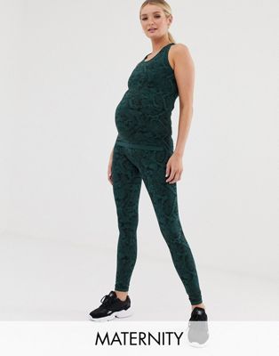 Mamalicious - Zwangerschapskleding - Legging met slangenprint-Multi