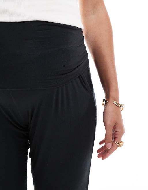 Mamalicious - Zwangerschapskleding - Superzachte loungebroek in zwart, 4 van 5