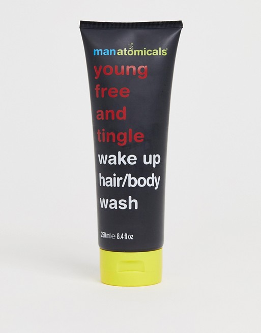 Manatomicals young free and tingle wake up hair/body wash