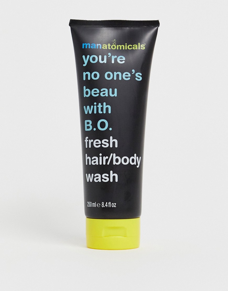 Anatomicals Manatomicals you're no ones beau with bo fresh hair/body wash-Clear