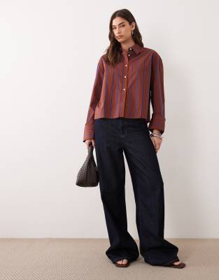 Mango 100% Cotton Shirt In Multi