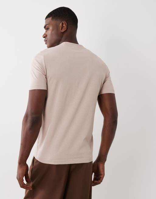 Mango 100% cotton slim fit t-shirt in pink, 3 of 5