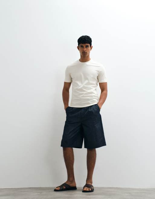 Mango 100% cotton t-shirt in butter yellow, 4 of 5