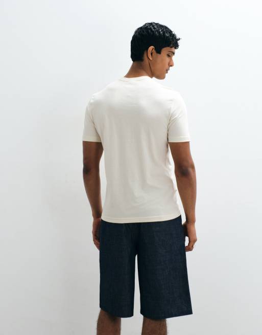 Mango 100% cotton t-shirt in butter yellow, 5 of 5