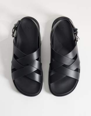 Mango Sandals Bio Black In Black