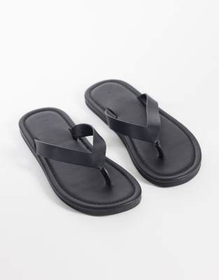  100% leather flip flops 