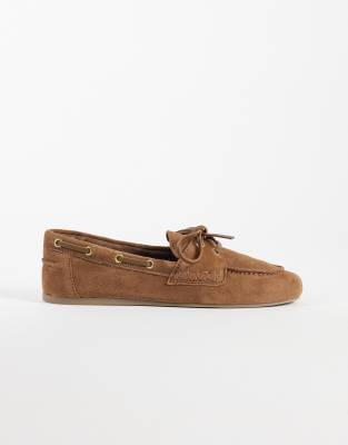 Mango 100% Suede Boat Shoes In Multi